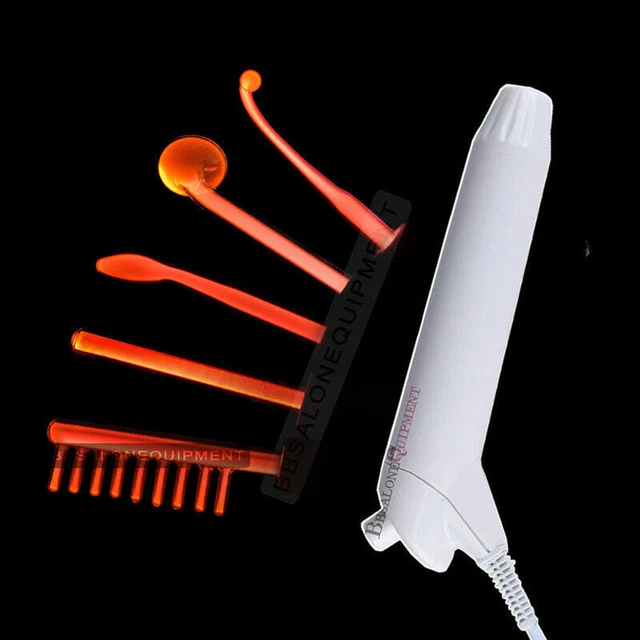 5 Electrodes Violet Orange Ray Anti Aging Facial Care For High Frequency Machine