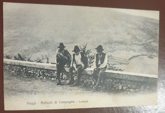 Fiuggi Frosinone Anticoli Di Campagna Costumi No Vg Ed. E. Severa Come Scansione