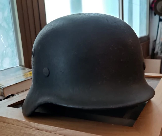 Elmetto Tedesco WW2 Wehrmacht M40 completo di decal imbottitura e soggolo