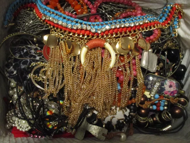 Huge10 lbs. + vintage + Modern jewelry lot  Craft pieces, Harvest and wearable