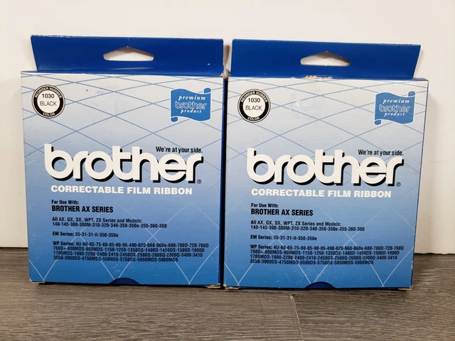NEW Lot Of 2 Genuine OEM Brother 1030 Correctable Film Typewriter Ribbon Black