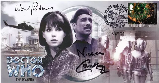 Dr Who - "The Invasion" Episode - Signed by WENDY PADBURY & NIC COURTNEY