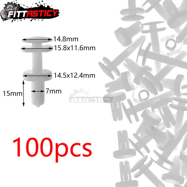 100pcs Push Type Retainer Clips Door Trim Panel Fit GM Truck Chevrolet GMC Buick