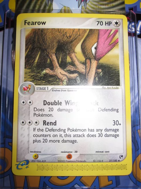 Pokemon Mint (◕‿◕✿) Ex Sandstorm English Fearow 37/100 Unco 1St Edition (2003)