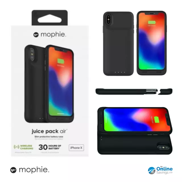 Mophie Akku Hülle Für Apple IPHONE X & XS Juice Pack Luft Laden Power Bank