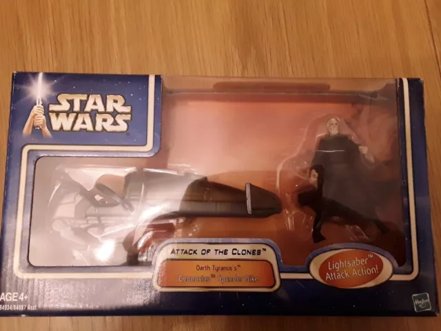 Star Wars Attack Of The Clones Darth Tyranus's Geonosian Speeder Bike Boxed