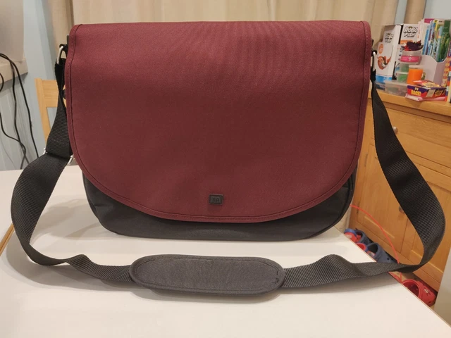 UNUSED MOTHERCARE JOURNEY Nappy Changing Bag Burgundy Black