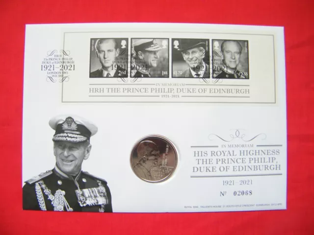 2021 The Prince Philip Duke of Edinburgh £5 Commemorative Coin Cover. 07