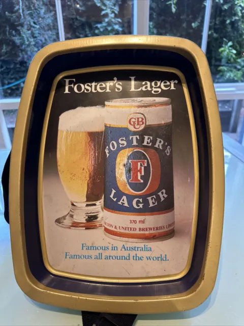 Vintage Foster’s Lager beer tray, Very rare.