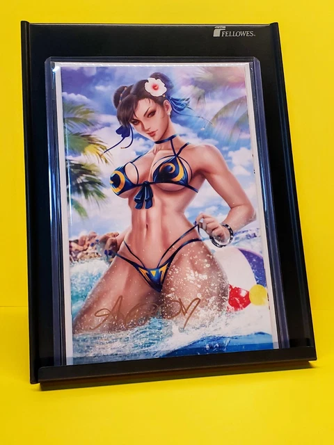 Street Fighter/Chun-Li/Sci-Fi & Fantasy #1/Signed Arial Diaz/COA/NM/Swimsuit edi