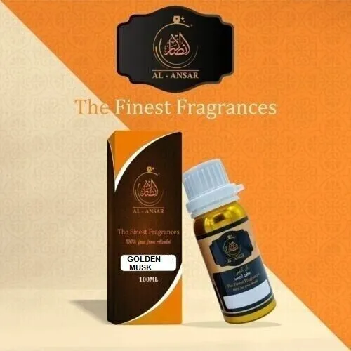 Al Ansar GOLDEN MUSK Fresh Festive Fragrance Concentrated Perfume Attar 100ML