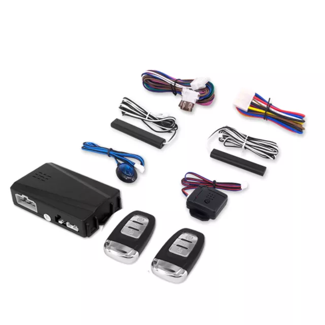 Car Keyless Entry Engine Start Alarm System Kit Push Button Remote Start Stop