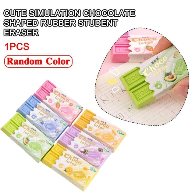 Random Cartoon Cute Rubber Fun Creative Chocolate Eraser Student BEST G9Z9