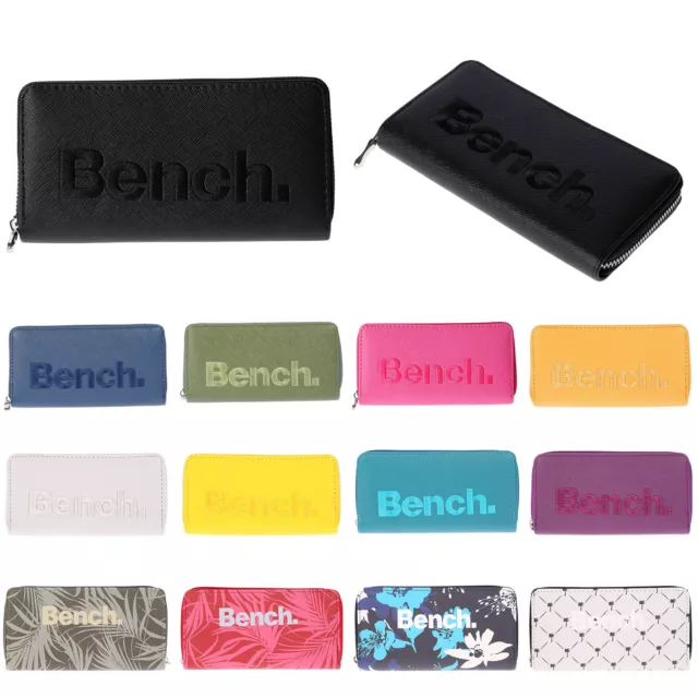 Bench Talla XXL Mujer Geldbörse Monedero Cartera Embrague Cierre Cremallera