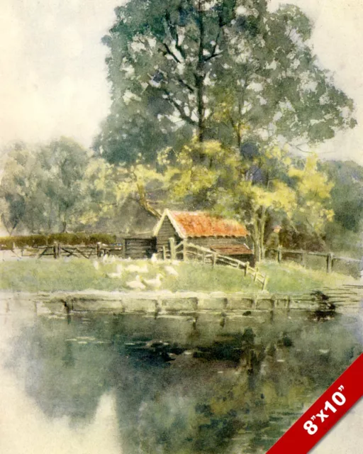 Suttons Gate Hornchurch England English Landscape Art Painting Real Canvas Print