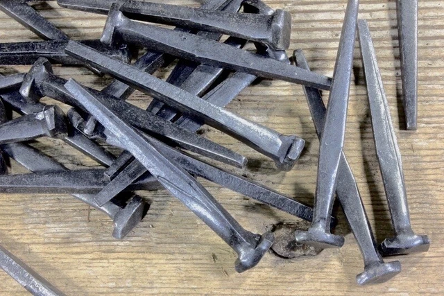 2" Rose head 200 nails antique square wrought iron vintage rustic Decorative 6
