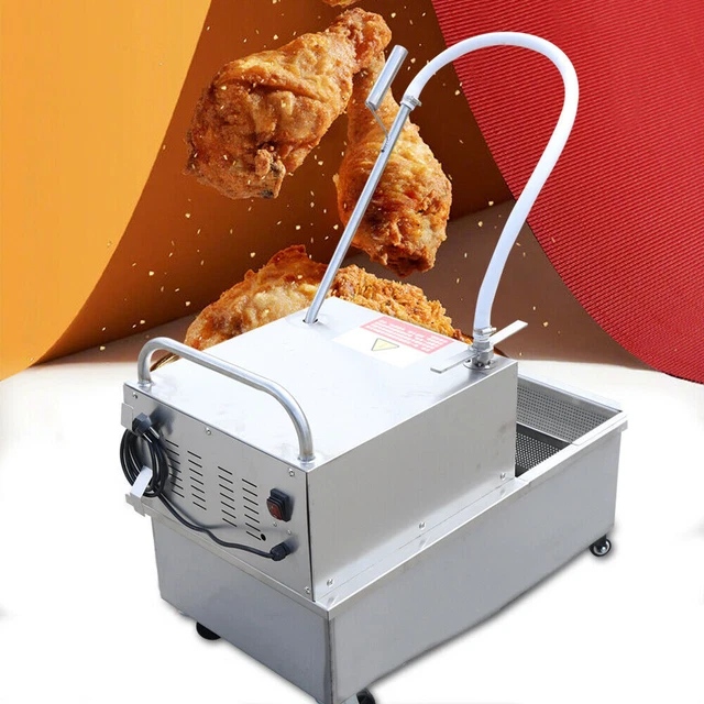 Commercial Fryer Oil Filter Machine Edible Oil Residue Separator Oil Filter 55L