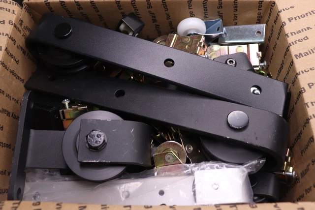 Assorted Barndoor Rollers and Hardware 23.5 lbs.