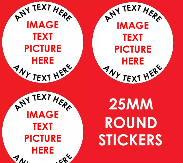 Personalised Business Name Stickers Thank You Seals Your Logo Labels Address X 3