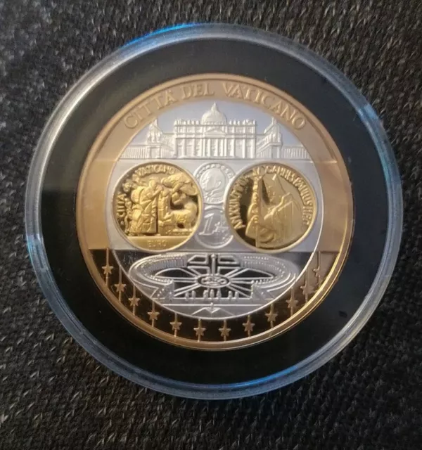 Medaille Münze - Citta del Vaticano - Silber Teilvergoldet in Kapsel - Europa