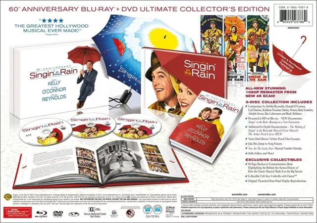 Singin' in the Rain 60th Anniversary Ultimate Limited Collectors Edition Blu ray