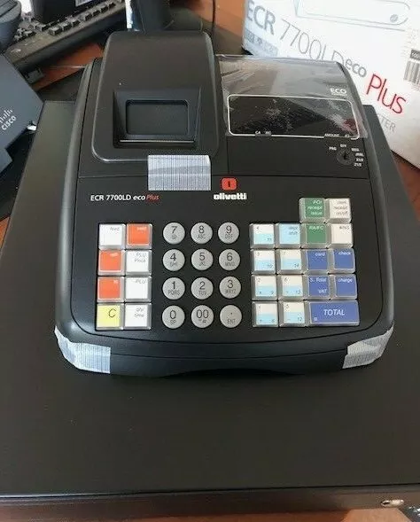 REGISTRATORE DI CASSA OLIVETTI ECR 7700 LD eco Plus NON FISCALE