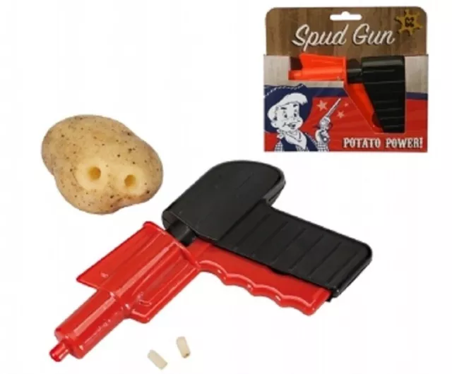 Keycraft Fumfings Spud Gun - Py17 Potato Red Black Toy Gun Pretend Play Fun Boys