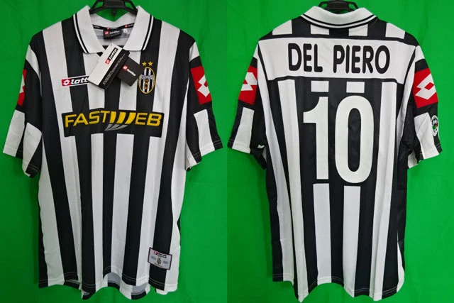 Maillot Juventus Del Piero 2001-2002 Lotto, Fastweb Scudetto, Troisième, XL