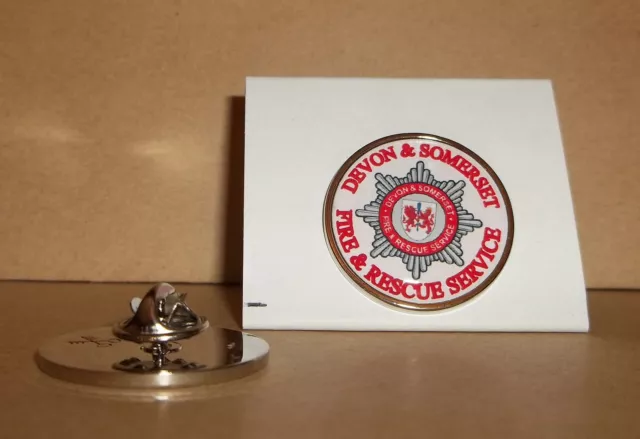 Devon & Somerset Fire and Rescue Service Lapel pin badge