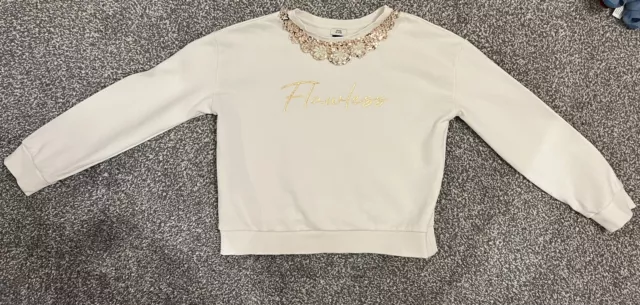 River Island Girls Jumper Age 9-10 years
