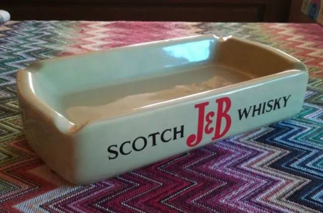 Posacenere Ceramica Vintage J&B Scotch Whisky Ashtray Cendrier No Jack Daniel's