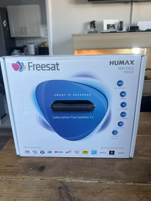 Humax HDR-1100S Freesat TV Recorder - 500GB - Boxed And Complete