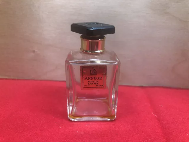 Vtg Arpege Extrait De Lanvin Perfume Bottle 1/2oz France empty BOTTLE