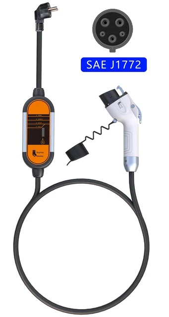 Chargeur Voiture Électrique Domestique Station Recharge Cable Portable 8 à 16 A