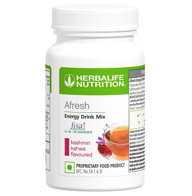 HERBALIFE AFRESH ENERGY Drink Mix Kashmiri Kahwa 40gm Herbal Tea 15.