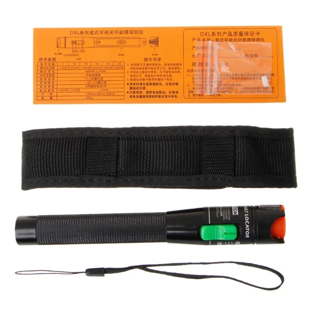 Localizzatore guasti visivi 30 mW sorgente luce rossa fibra tester cavo strumento penna