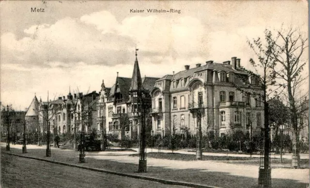 Ak Gruss Aus Frankreich Lothringen Metz Moselle Kaiser Wilhelm Ring 1907