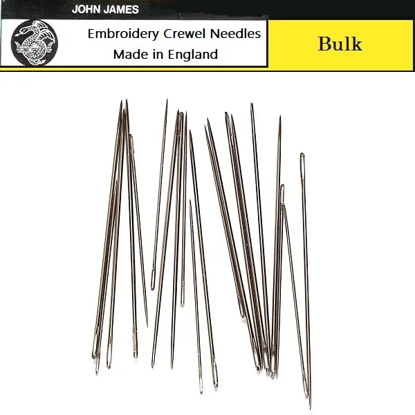 Bulk JOHN JAMES #7 Embroidery/Crewel Needles