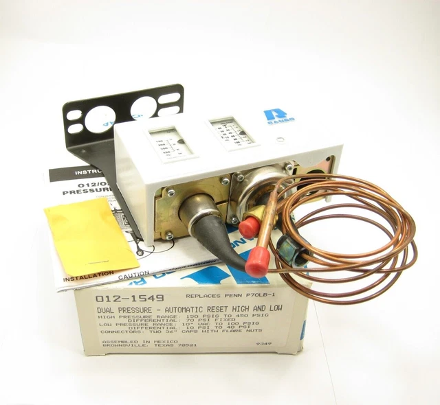 Ranco 012-1549 Dual Pressure - Automatic Reset High and Low