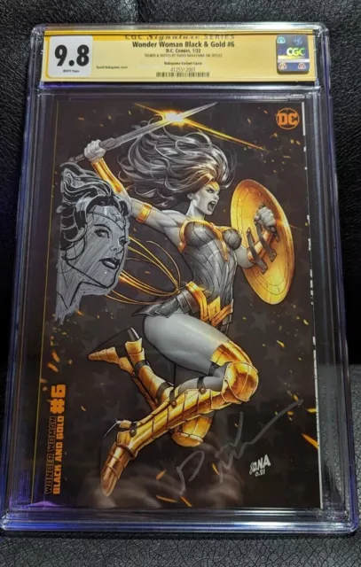 Wonder Woman Black and Gold #6 SS/Remark CGC 9.8 David Nakayama 1 in 25 cover