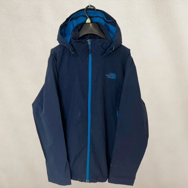 Mens Blue The North Face Hyvent Hooded Waterproof Jacket - Size Medium (M) S29