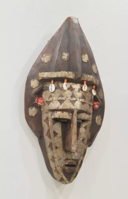 Mask African Marka Brass Wood Mask 2