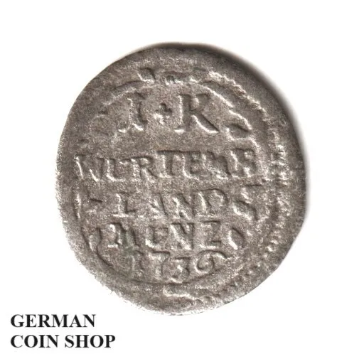 Württemberg 1 Kreuzer 1736 Silber