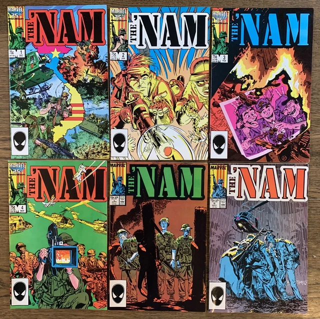 Marvel Comics  THE 'NAM   run of 6    #1 thru #6