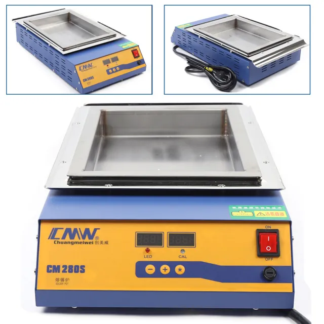 2000W Lead-Free Tin Solder Lead Free Tin Soldering Pot Heating Machine 0-400℃ US