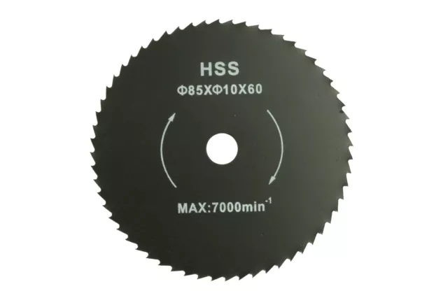 HSS Sägeblatt, 60 Zähne, 85mm für Mini Handkreissäge