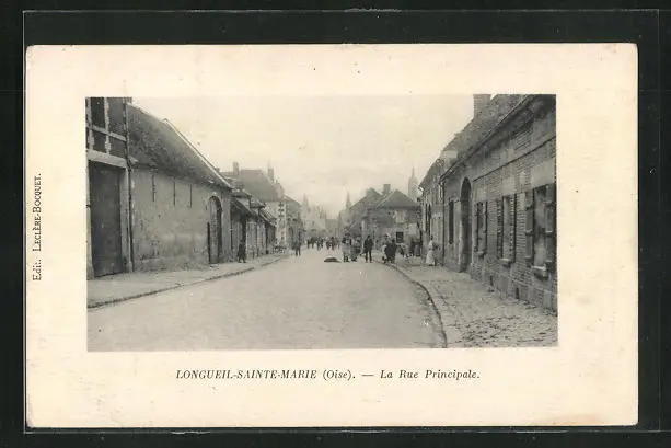 CPA Longueil-Sainte-Marie, La Rue Principale