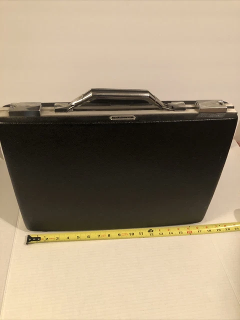 Vintage American Tourister Escort Black Attache / Briefcase Hard Case