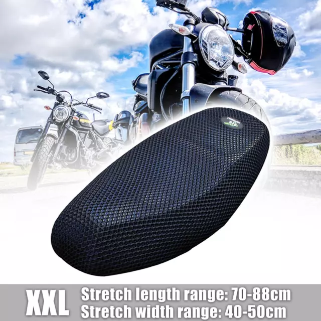 XXL Sitzbankbezug Sitzbezug Sitzbezüge Universal für Motorrad Roller SchwarzBlau