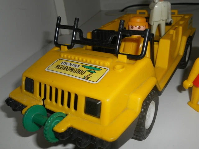 PLAYMOBIL VINTAGE CITY safari ngorongoro jeep et remorque set 3532 de